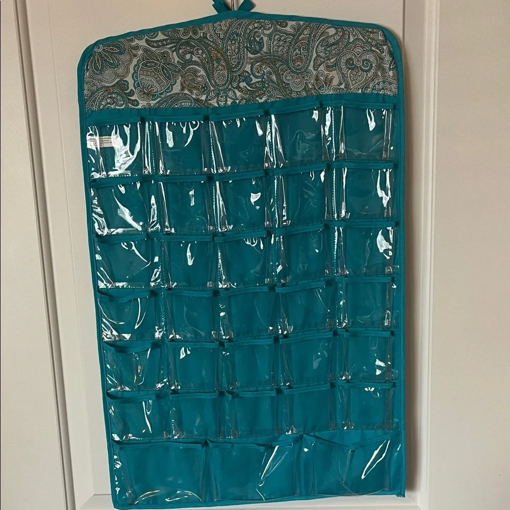 Hanging Turquoise Jewelry Organizer - Picture 3 of 6